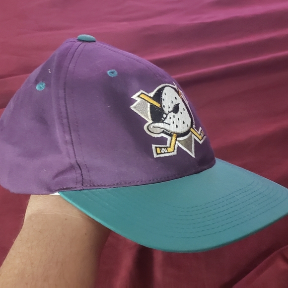 Vintage Sports Specialties Anaheim Mighty Ducks Snapback Hat Cap 90s NHL Men cas - Picture 2 of 8